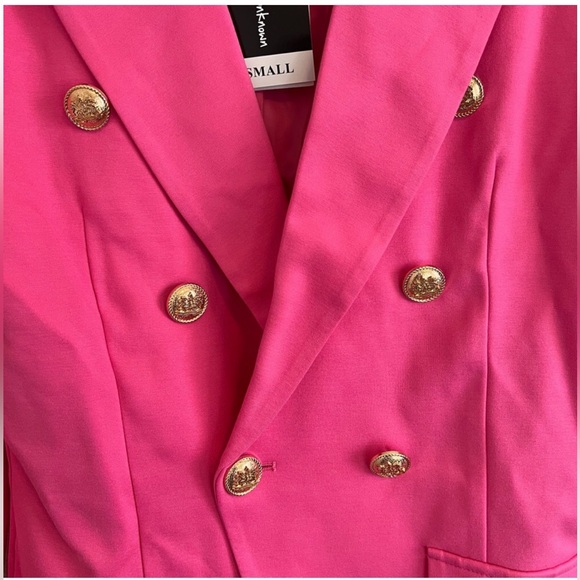 Attitude Unknown Women's Metallic Button Blazer Small - Picture 7 of 12